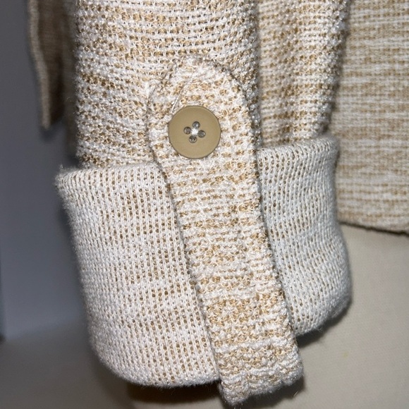 Dolan Left Coast Collection Cotton Sand-tone Long Sleeve Crop Jacket Women’s S - Picture 6 of 14